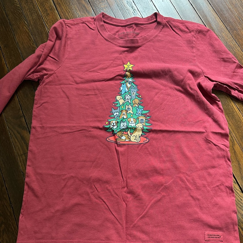 Life is Good Women’s Christmas Tree Shirt